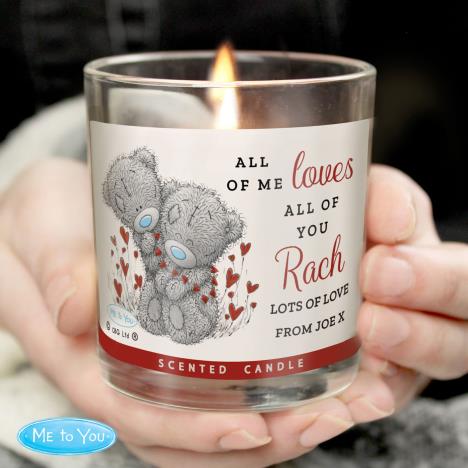 Personalised All My Love Me to You Bear Scented Jar Candle Extra Image 3